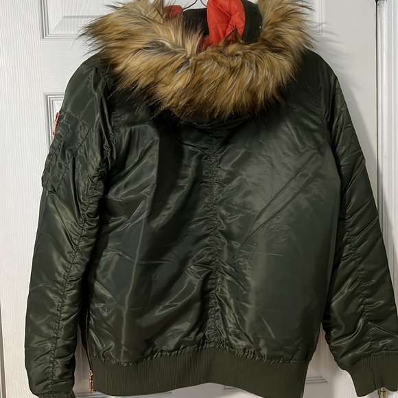 Madden Bomber Jacket Army Green - Picture 4 of 8